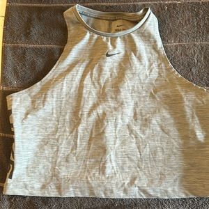Nike mid-drift dri-fit XL grey shirt. Excellent condition.
